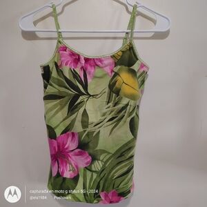 Caribbean Joe Leafy Green Shirt